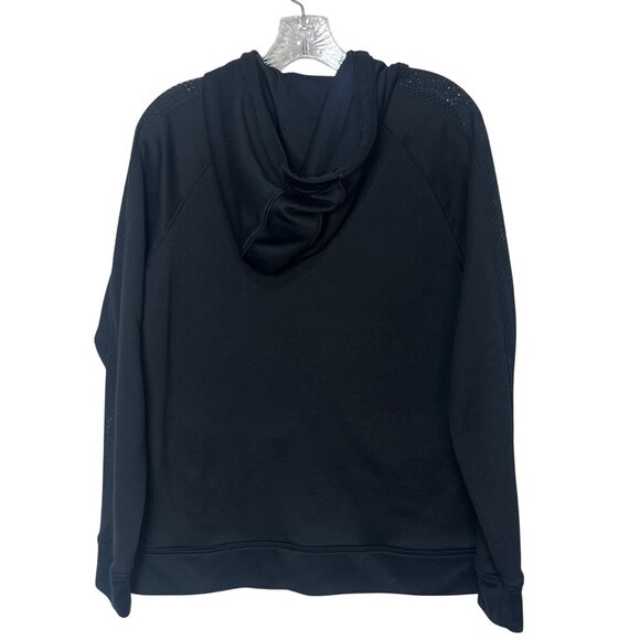 Under Armour Full-Zip Hoodie Jacket Men Large Black Activewear - Picture 2 of 11